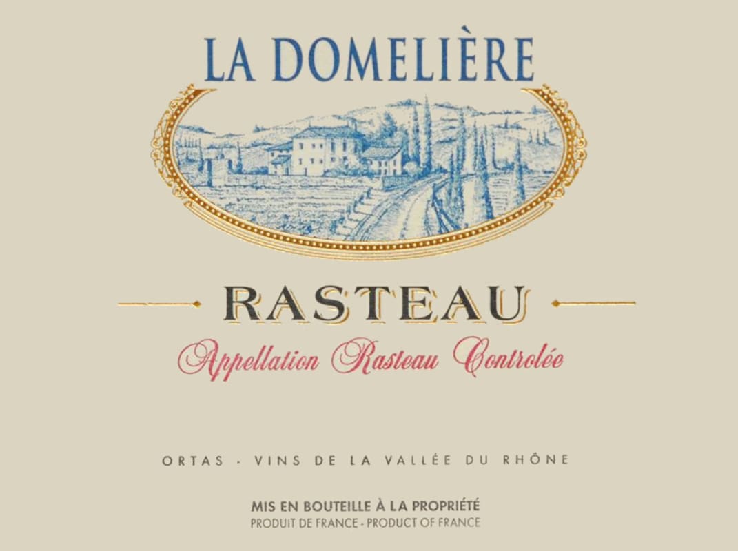 Cave de Rasteau Rasteau La Domeliere 2013 Front Label
