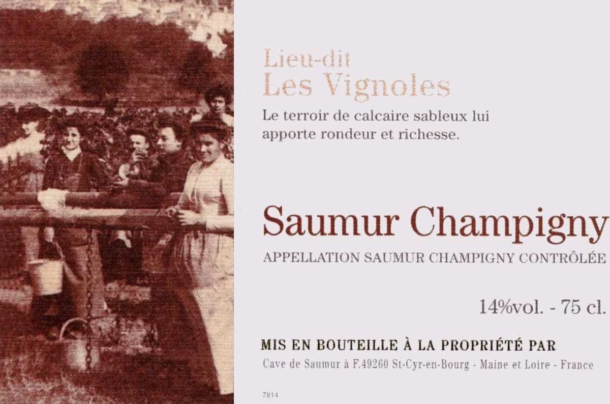 Cave de Saumur Saumur Champigny Lieu-dit Les Vignoles 2014 Front Label