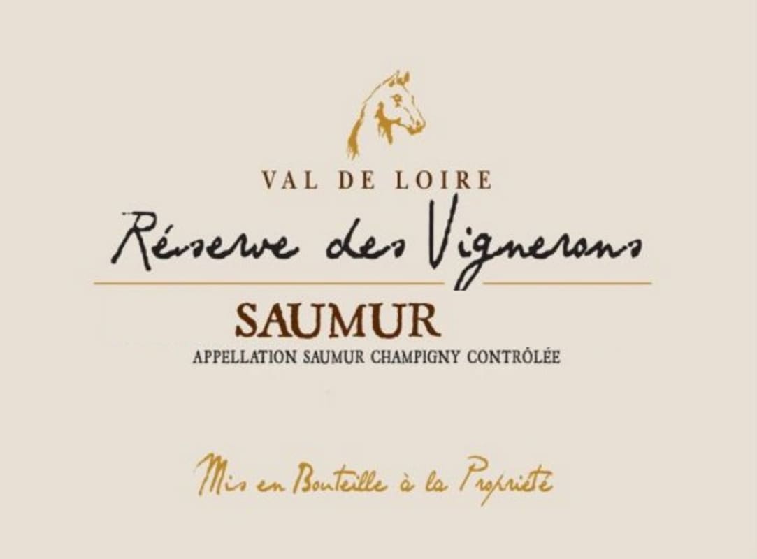 Cave de Saumur Saumur Rouge Reserve des Vignerons 2012 Front Label