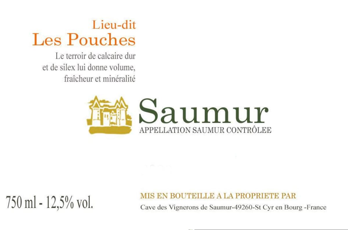 Cave de Saumur Saumur Blanc Lieu-dit Les Pouches 2014 Front Label