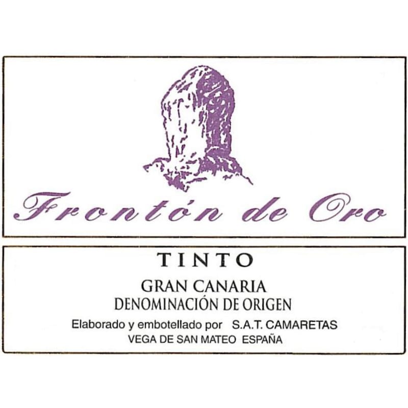 Fronton de Oro Canary Island Tinto 2014 Front Label