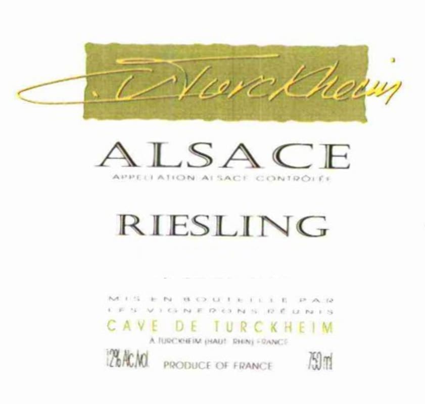 Cave de Turckheim Alsace Riesling 2009 Front Label