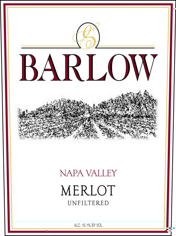 Barlow Unfiltered Merlot 2007 Front Label