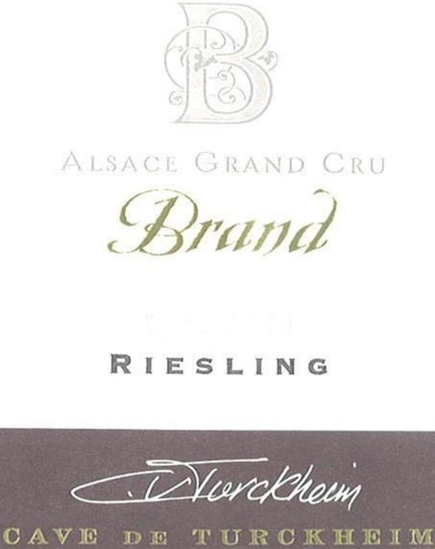 Cave de Turckheim Alsace Brand Grand Cru Riesling 2012 Front Label