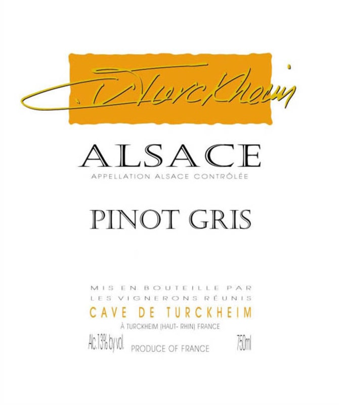Cave de Turckheim Pinot Gris 2009 Front Label