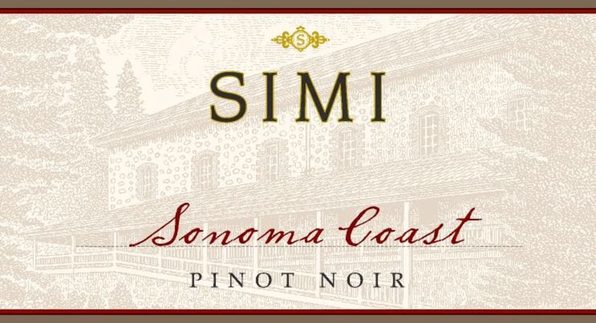 Simi Sonoma Coast Pinot Noir 2014 Front Label