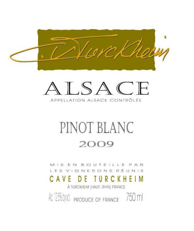 Cave de Turckheim Pinot Blanc 2009 Front Label
