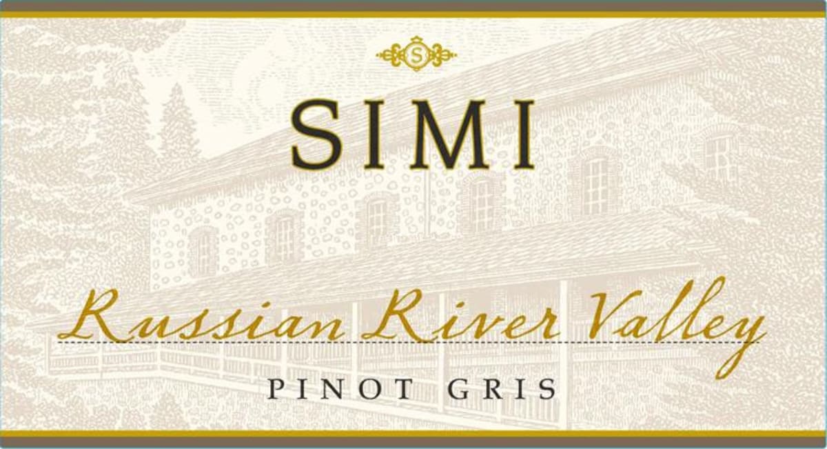 Simi Pinot Gris 2015 Front Label