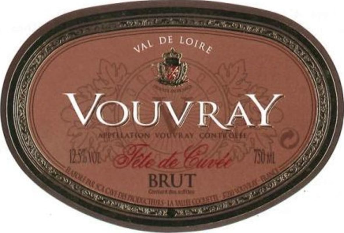 Cave des Producteurs de Vouvray Vouvray Tete Cuvee Brut 2013 Front Label