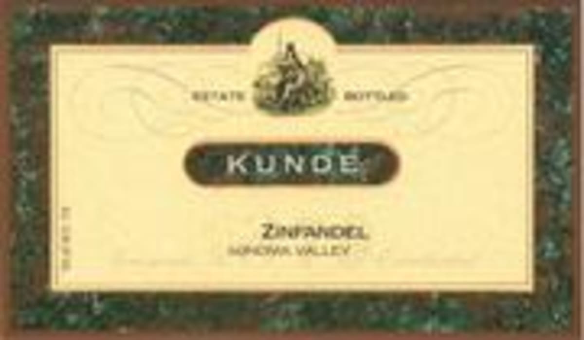 Kunde Estate Zinfandel 1999 Front Label