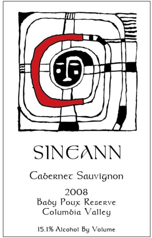 Sineann Baby Poux Reserve Cabernet Sauvignon 2008 Front Label