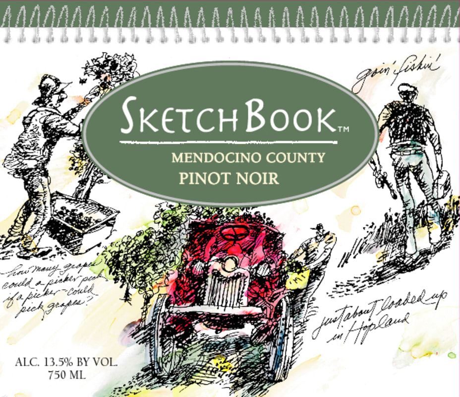 Sketchbook Pinot Noir 2007 Front Label