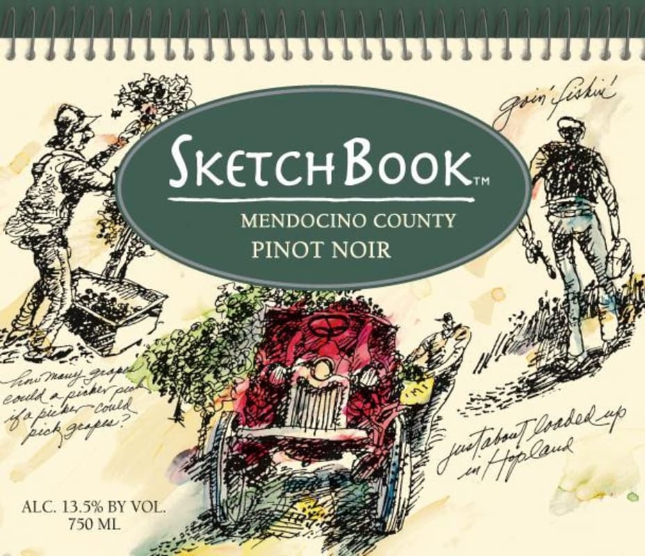 Sketchbook Pinot Noir 2009 Front Label
