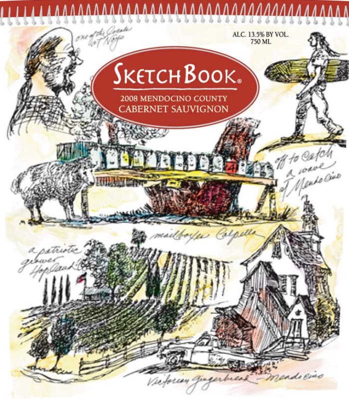 Sketchbook Cabernet Sauvignon 2008 Front Label