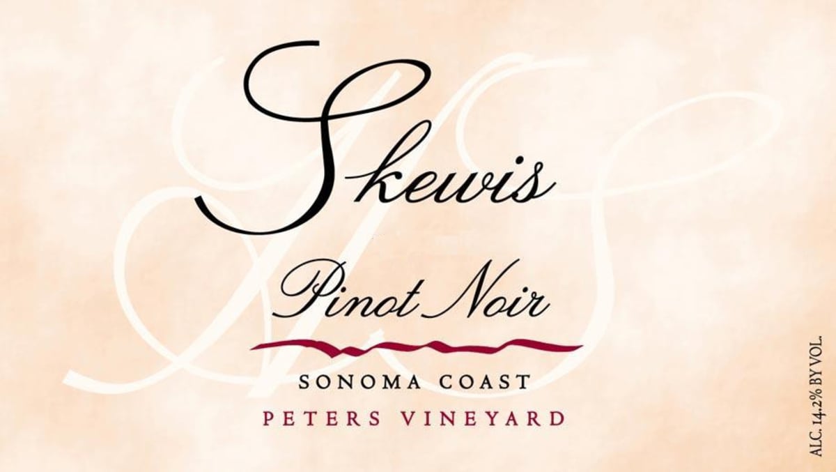 Skewis Peters Vineyard Pinot Noir 2013 Front Label