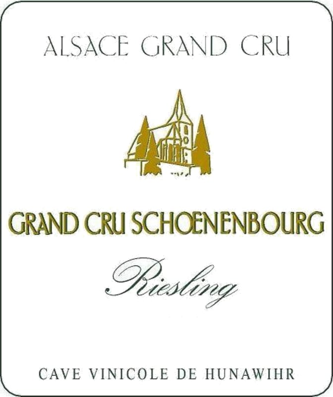 Cave Hunawihr Alsace Schoenenbourg Grand Cru Riesling 2008 Front Label