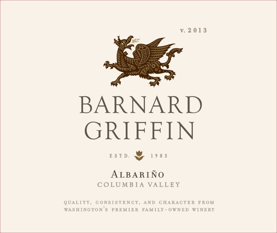 Barnard Griffin Albarino 2013 Front Label