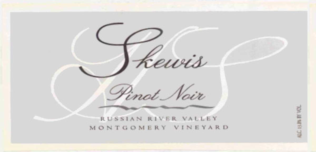 Skewis Montgomery Vineyard Pinot Noir 2000 Front Label