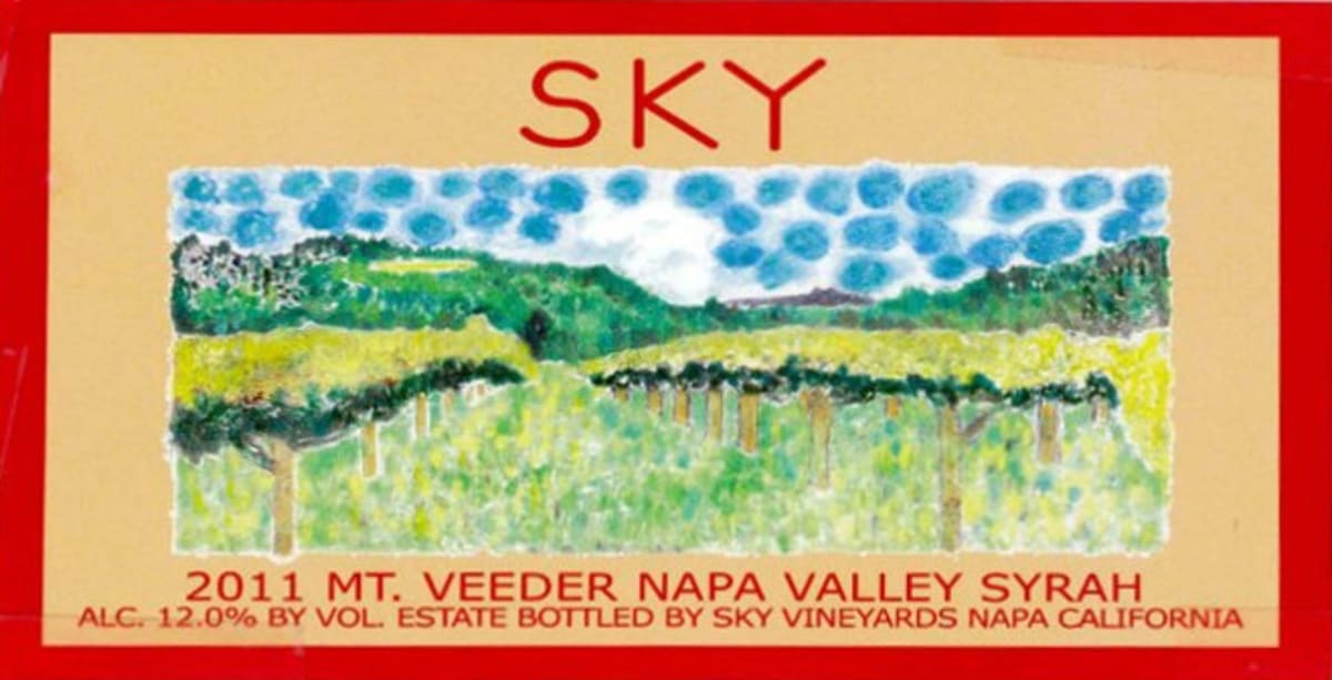 Sky Syrah 2011 Front Label