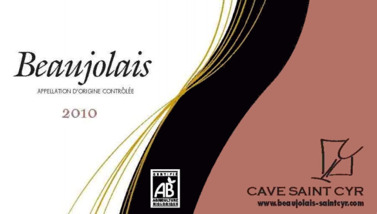 Cave Saint Cyr Beaujolais 2010 Front Label
