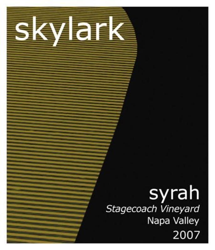 Skylark Stagecoach Vineyard Syrah 2007 Front Label