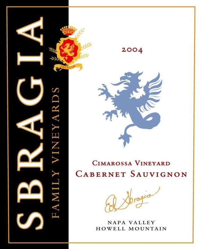 Sbragia Cimarossa Vineyard Cabernet Sauvignon 2004 Front Label