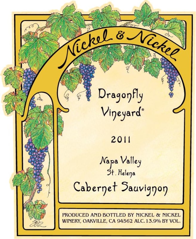 Nickel & Nickel Dragonfly Vineyard Cabernet Sauvignon 2011 Front Label