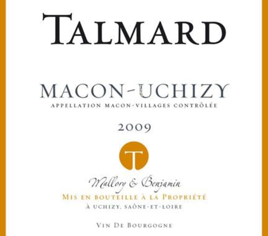 Cave Talmard Paul Macon-Uchizy 2009 Front Label