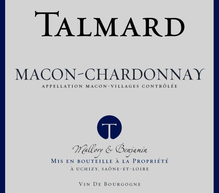 Cave Talmard Paul Macon-Chardonnay 2013 Front Label