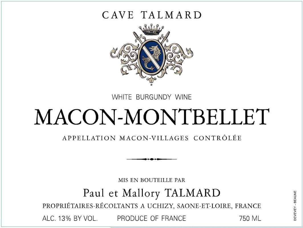 Cave Talmard Paul Macon-Montbellet 2014 Front Label