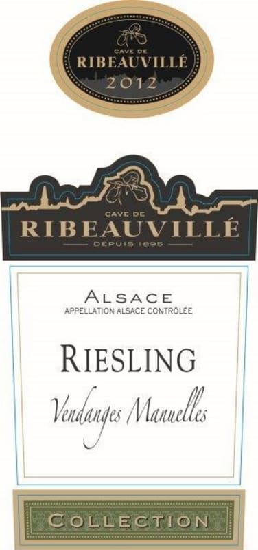 Cave de Ribeauville Collection Riesling 2012 Front Label
