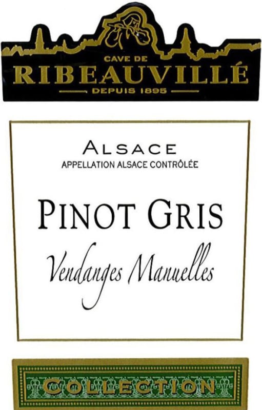 Cave de Ribeauville Collection Pinot Gris 2014 Front Label