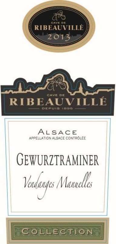 Cave de Ribeauville Collection Gewurztraminer 2013 Front Label