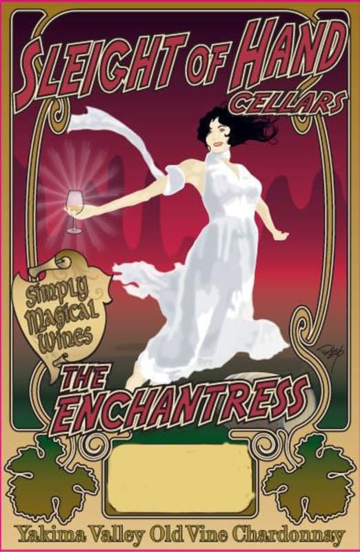 Sleight Of Hand The Enchantress Old Vine Chardonnay 2014 Front Label