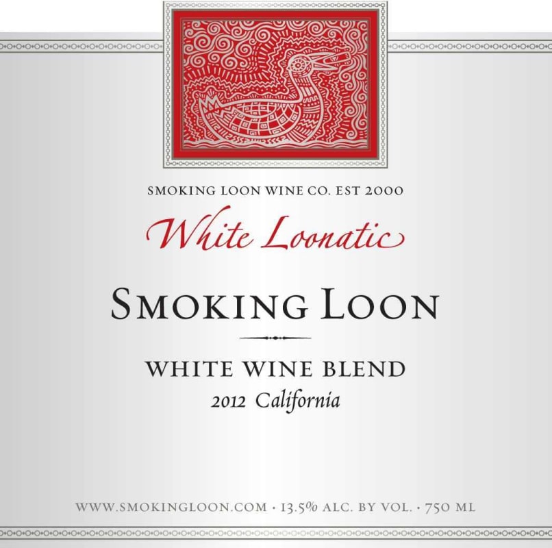 Smoking Loon White Loonatic 2012 Front Label