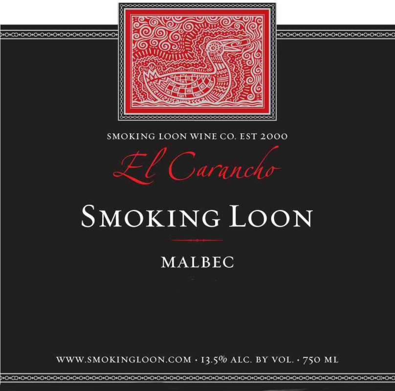 Smoking Loon El Carancho Malbec 2013 Front Label