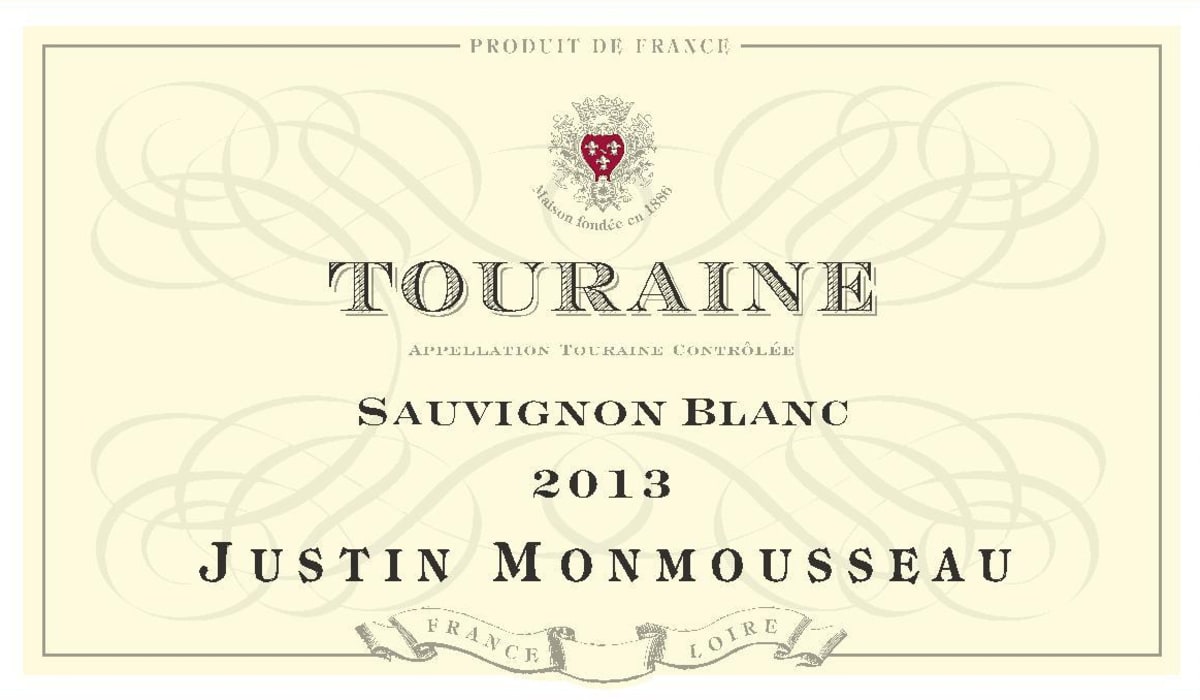 Caves Monmousseau Touraine Sauvignon Blanc 2013 Front Label