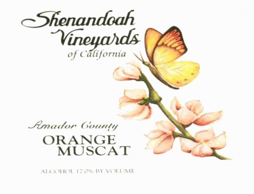 Sobon Estate Shenandoah Vineyards Orange Muscat 2008 Front Label
