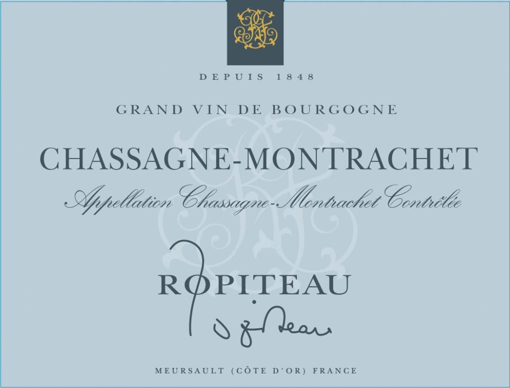 Caves Ropiteau Freres Cote de Beaune Chassagne-Montrachet 2013 Front Label