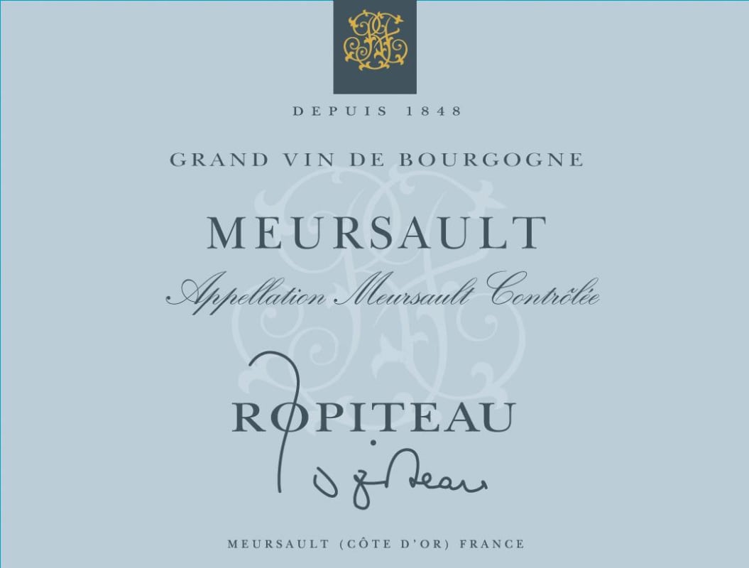 Caves Ropiteau Freres Cote de Beaune Meursault 2010 Front Label