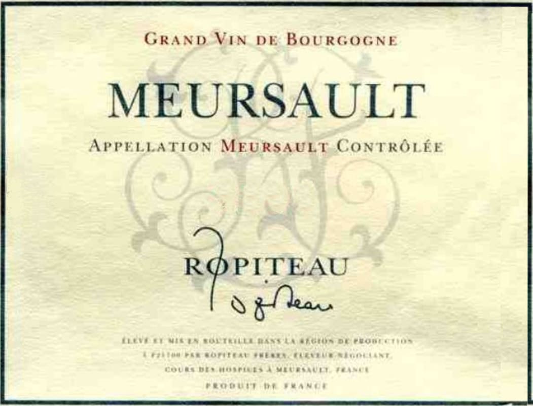 Caves Ropiteau Freres Meursault Rouge 2014 Front Label