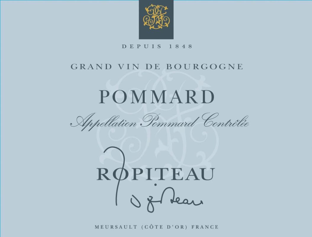 Caves Ropiteau Freres Pommard 2012 Front Label