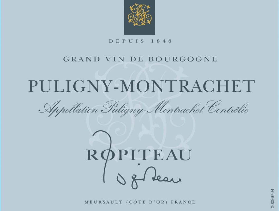Caves Ropiteau Freres Cote de Beaune Puligny-Montrachet 2010 Front Label