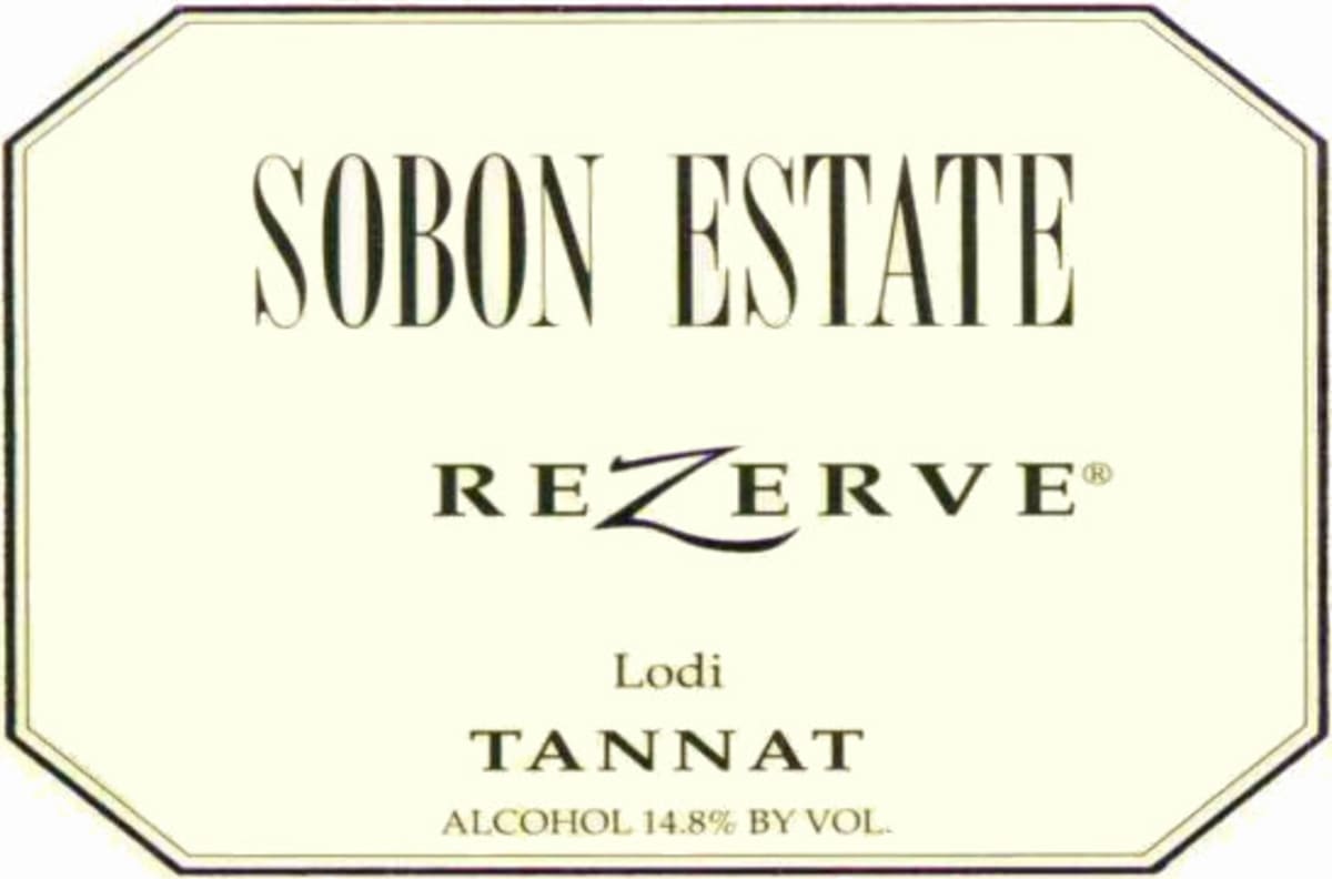Sobon Estate ReZerve Tannat 2009 Front Label