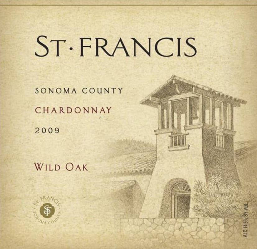 St. Francis Wild Oak Vineyard Chardonnay 2009 Front Label