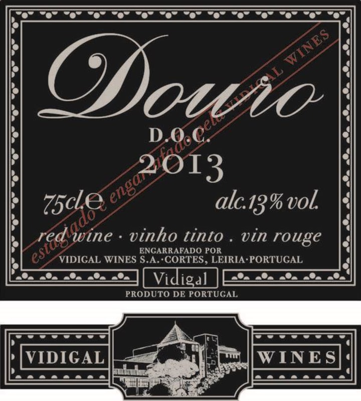 Caves Vidigal Vinho Tinto 2013 Front Label