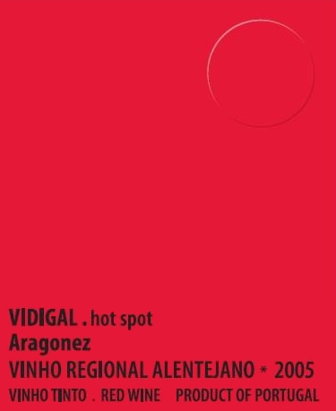 Caves Vidigal Hot Spot Aragonez 2005 Front Label