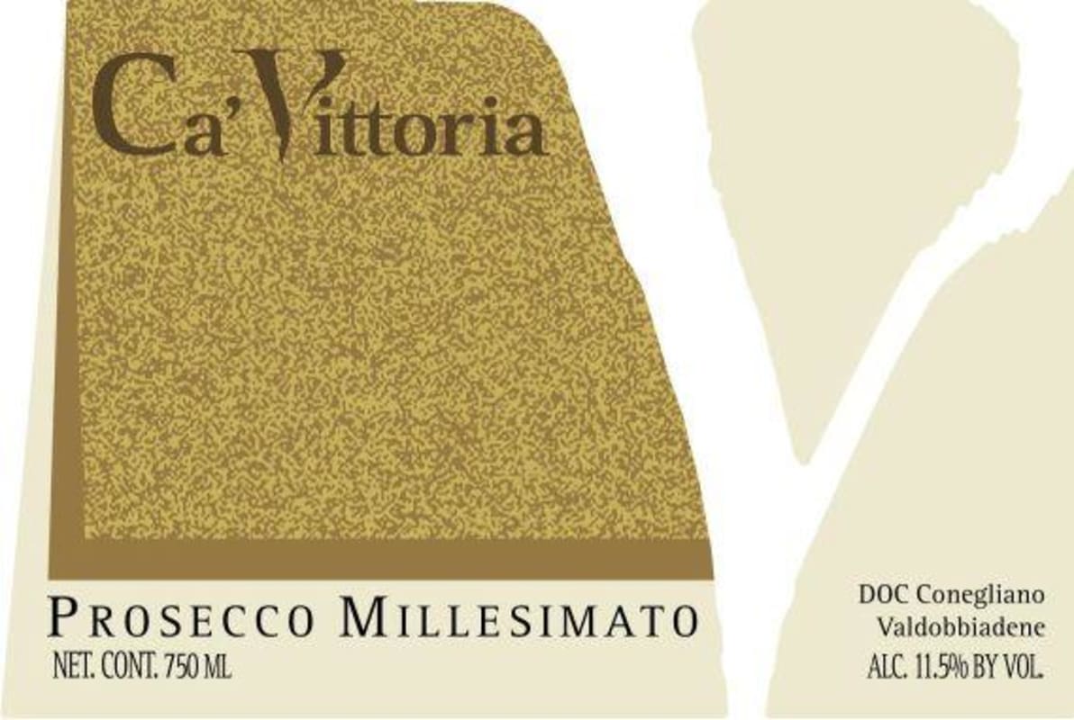 Ca'Vittoria Prosecco di Conegliano Valdobbiadene Millesimato Dry 2008 Front Label