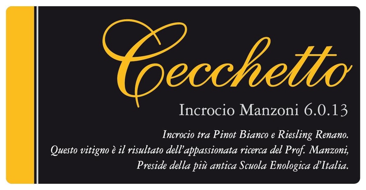 Cecchetto Giorgio Marca Trevigiana Incrocio Manzoni 6.0.13 2015 Front Label