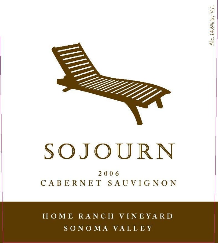 Sojourn Home Ranch Vineyard Cabernet Sauvignon 2006 Front Label